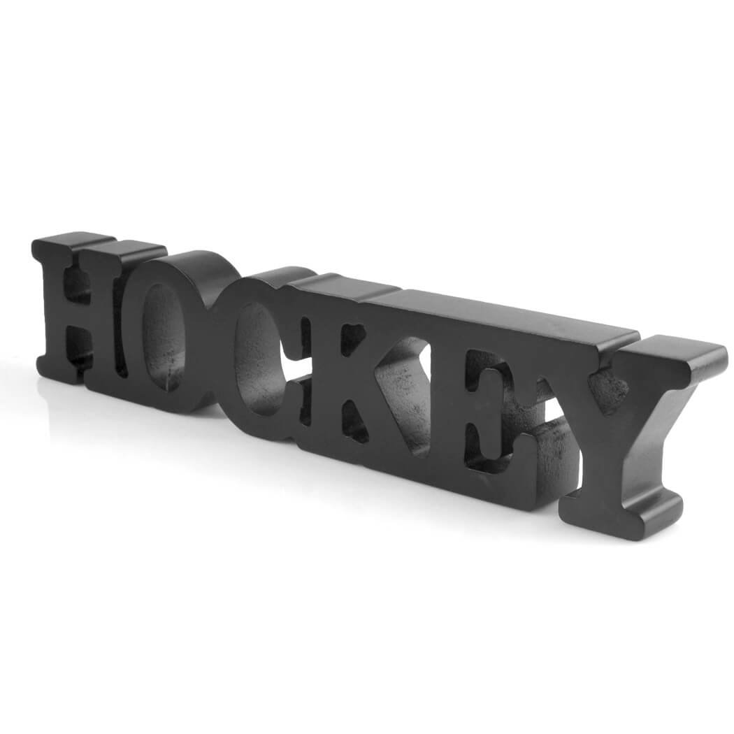 ChalkTalkSPORTS Hockey Wooden Words - Handcrafted Wood Sign for Shelf & Desk Décor | Perfect for Hockey Fans, Man Cave, Sports Room & Game Day Decorations