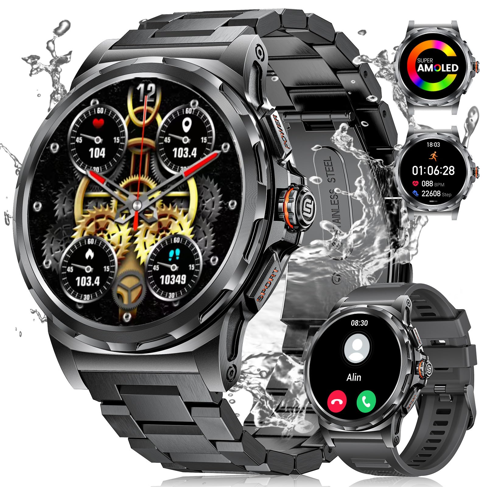 LIGE Military Smart Watch for Men - 1.43