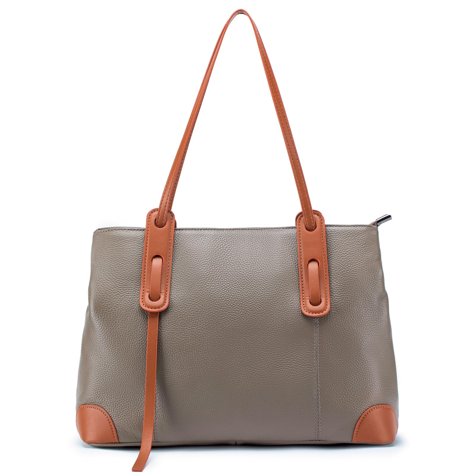 imeetu Genuine Leather Tote Shoulder Handbag for Women - Large Capacity Waterproof Work Bag, Travel & Shopping Purse | Stylish Office & Everyday Use