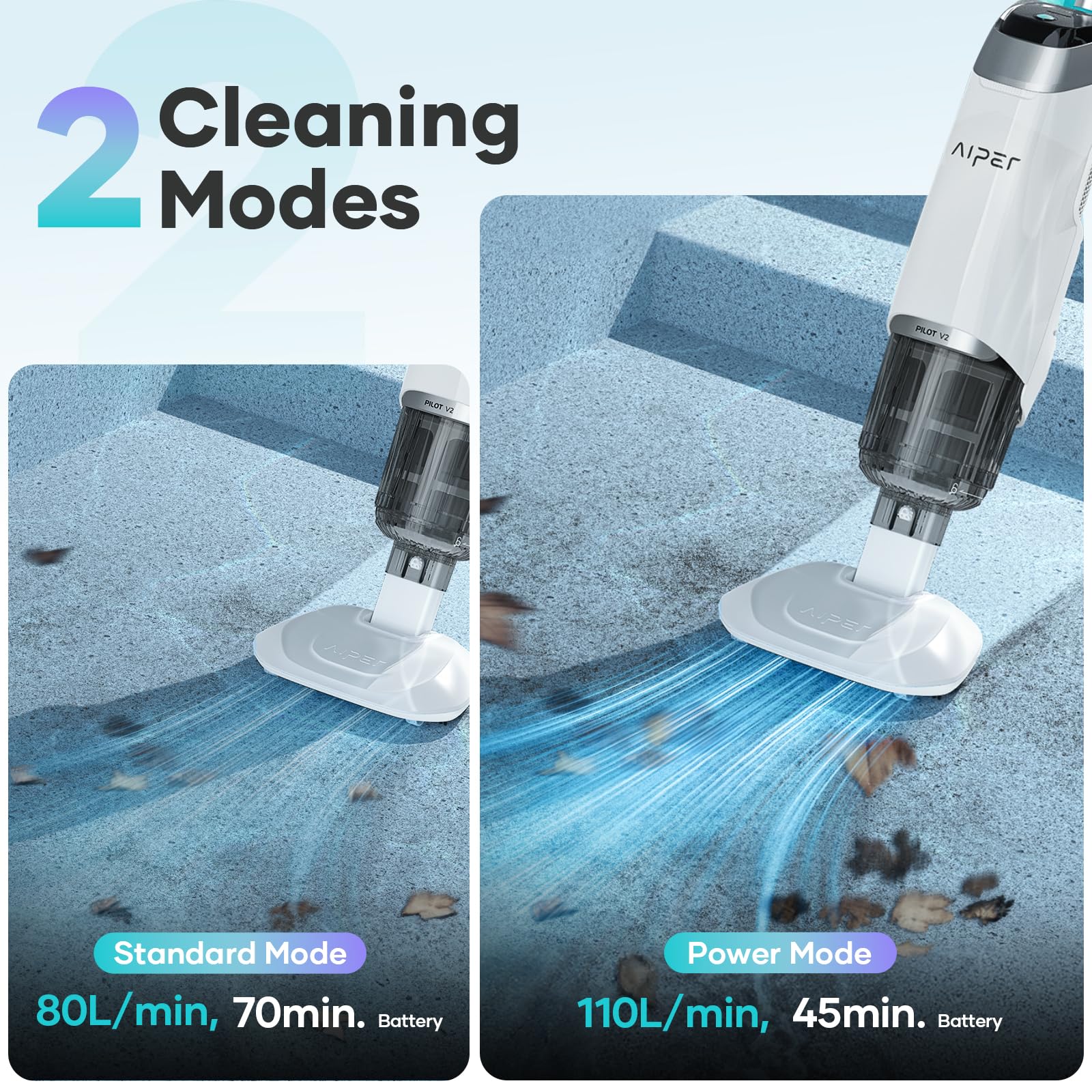 AIPER Cordless Handheld Pool Vacuum Cleaner - 70 Min Runtime, 2H Fast Charge, for Above Ground & Inground Pools, Corners, Stairs - Perfect for Quick Pool Cleaning & Maintenance