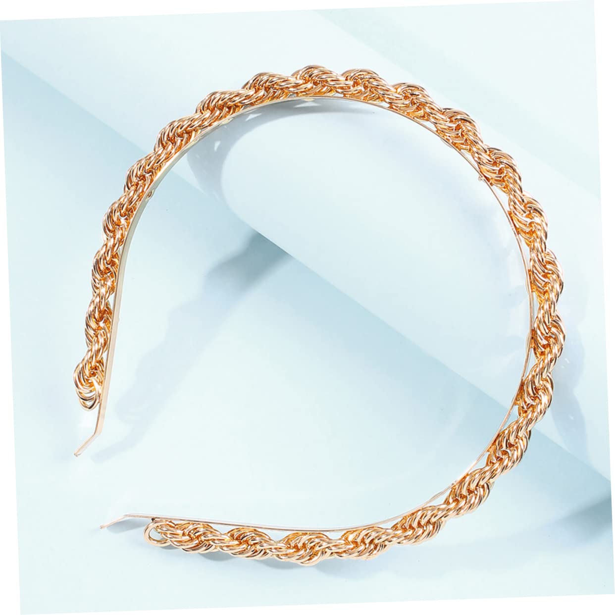Minkissy Metal Hair Headband for Women - Elegant Chain Bridal Accessory for Daily Wear
