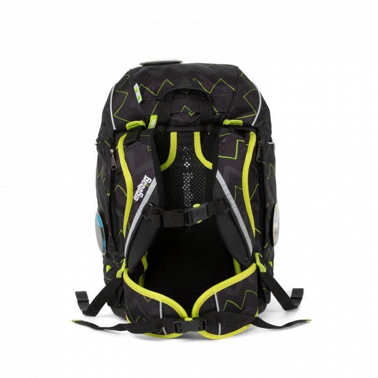 Ergobag 6-Piece School Backpack Set - Zigzag Black HorsepowBear Design | Durable & Spacious for Kids, Teens & College Students | Perfect for School, Travel & Outdoor Adventures