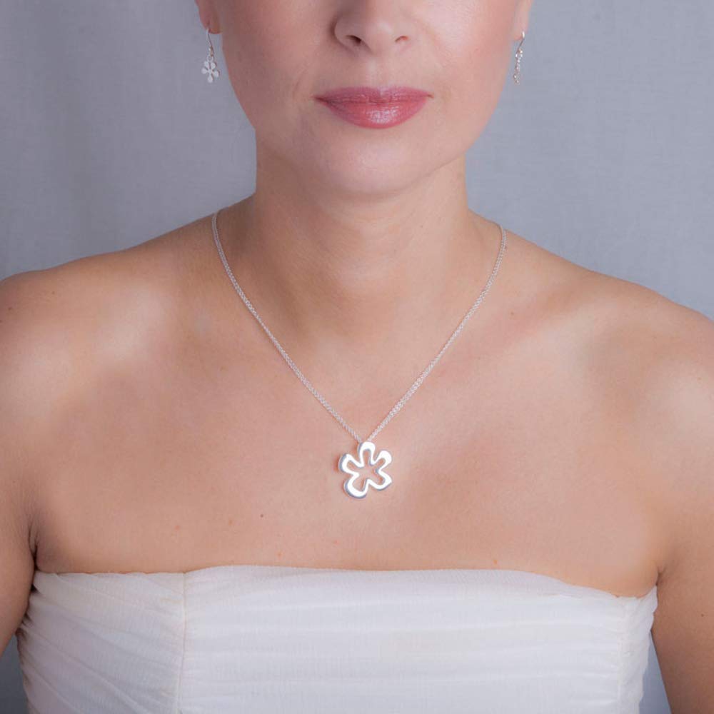 925 Sterling Silver Daisy Pendant Necklace for Women - Elegant Floral Jewelry Gift for Her, Mom, Daughter, Girlfriend, Wife - Perfect for Birthdays, Anniversaries, Valentine's Day & Everyday Wear