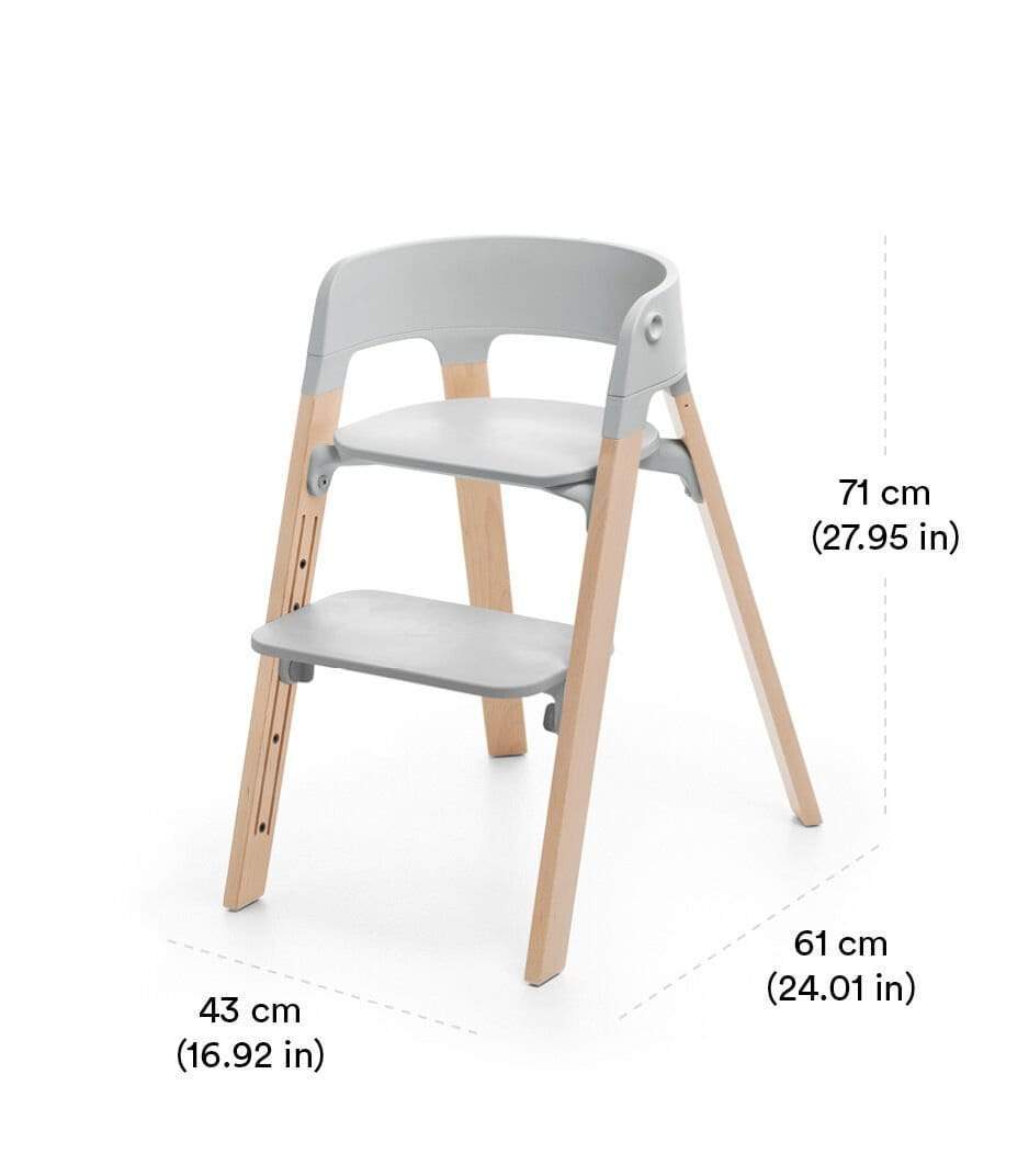Stokke Steps High Chair - Adjustable Baby Feeding Chair with Tray - Ergonomic Design for Toddlers - Perfect for Dining, Weaning & Playtime