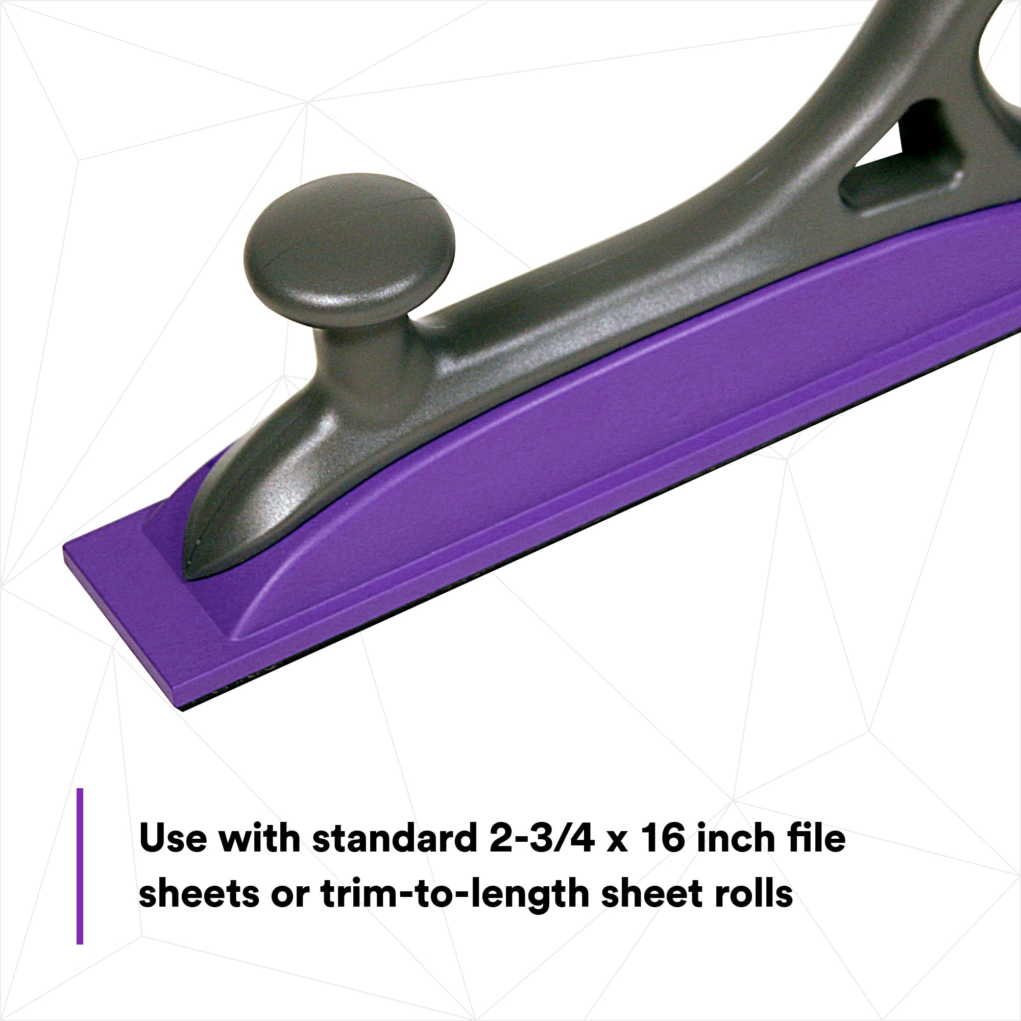 3M Hookit Sanding Block 05209 - 70mm x 396mm Dust-Free Sanding Tool for Woodworking & Auto Body Repair | Perfect for DIY Projects & Professional Use