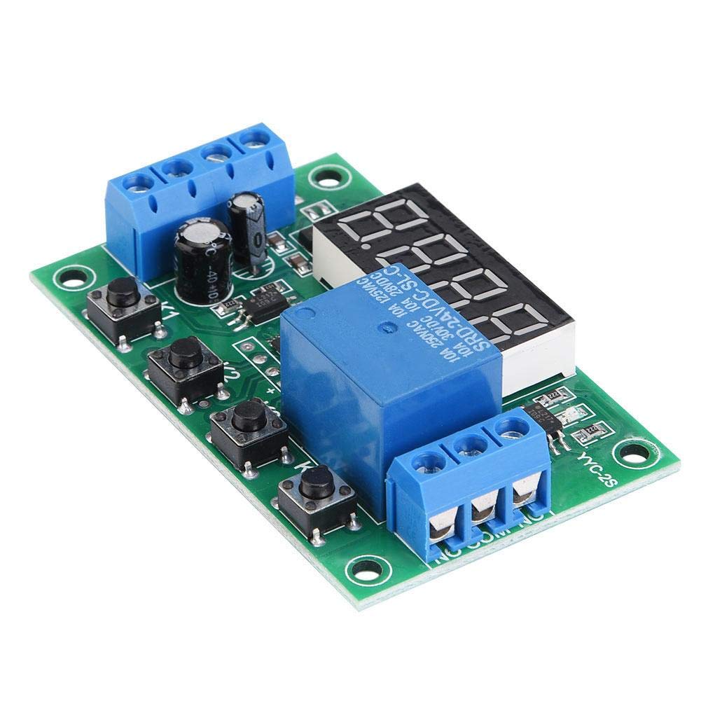 24V Timer Relay YYC-2S - Adjustable Automation Control Switch Module with LED Display for Solenoid Valves, Motors, Light Strips | Industrial Automation, HVAC Systems, Electrical Control Panels