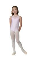 DanzNMotion Kids Ballet Leotard with Bow Trim - Peyton Style for Dance Class & Performance | Comfortable & Stylish Dancewear for Girls
