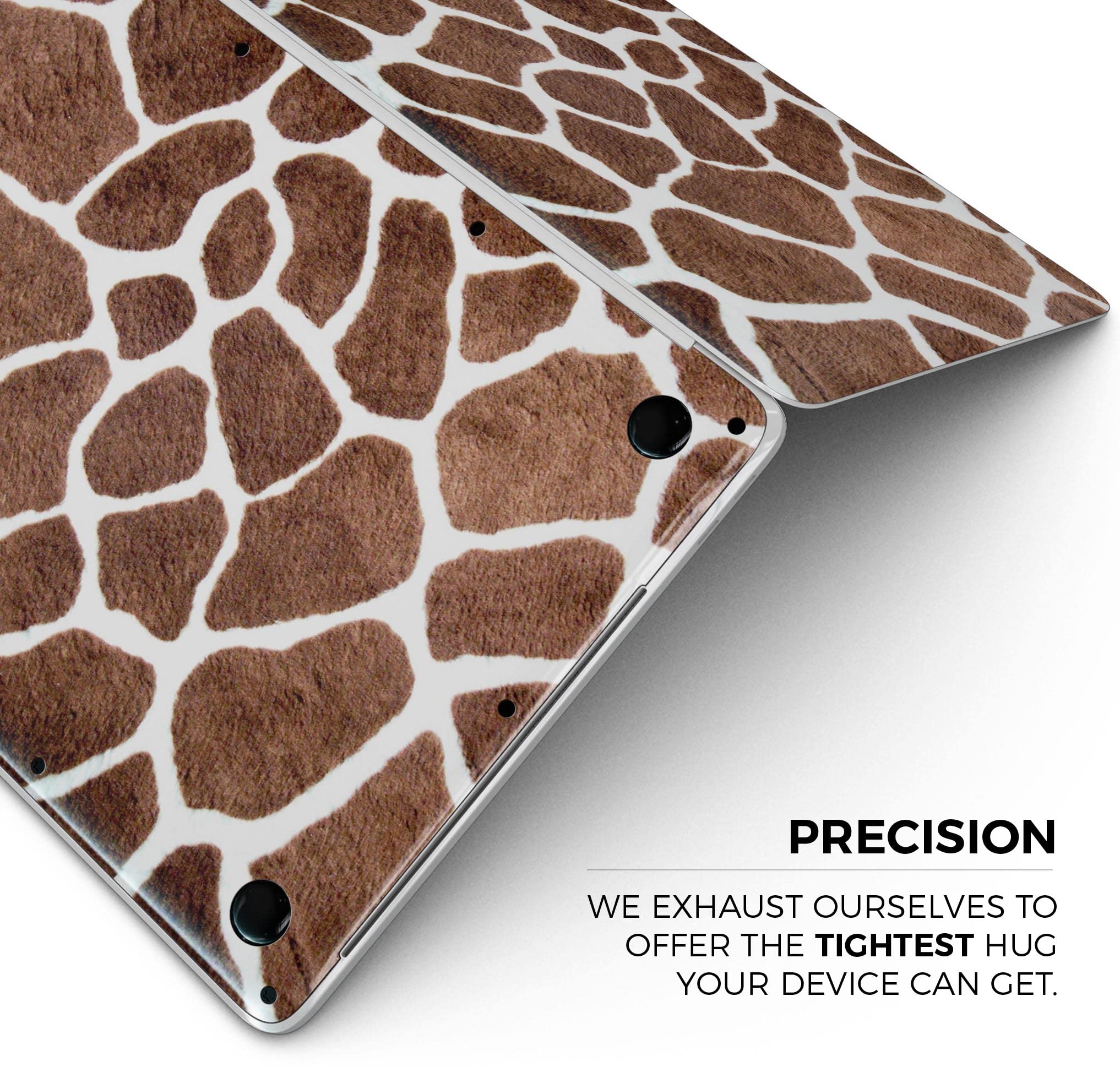 Real Giraffe Animal Print Full-Body Protective Skin Wrap for MacBook 13