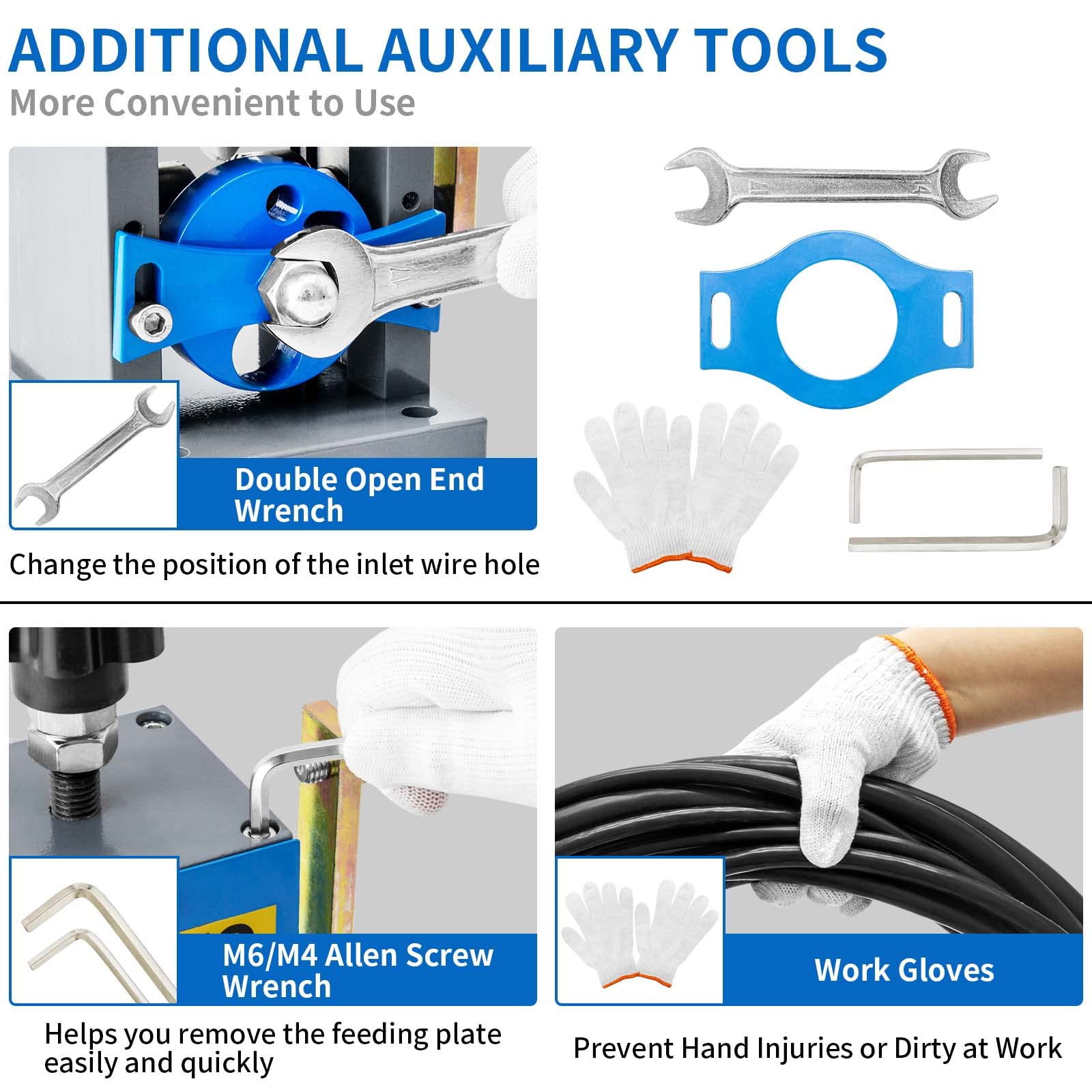 Upgraded Manual Wire Stripper Machine 0.06-1.57in | Cable Stripper Tool for Drill & Scrap Copper Recycling | Portable Hand Crank Wire Stripping Tool for Electricians & DIY Projects | Perfect for Home Renovation & Electrical Work