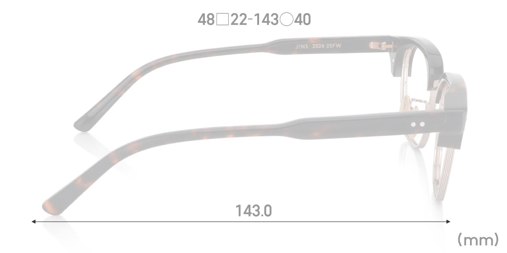 JINS TODAY 24-25 Fall Winter Collection Eyeglasses Frame Style 099 Color 286 - Trendy Eyewear for Work, Study & Fashion