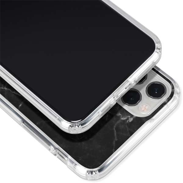 Skinit Clear Protective Phone Case for iPhone 11 Pro - Sleek Black Marble Design | Scratch-Resistant, Slim Fit Cover for Everyday Use & Fashion Protection