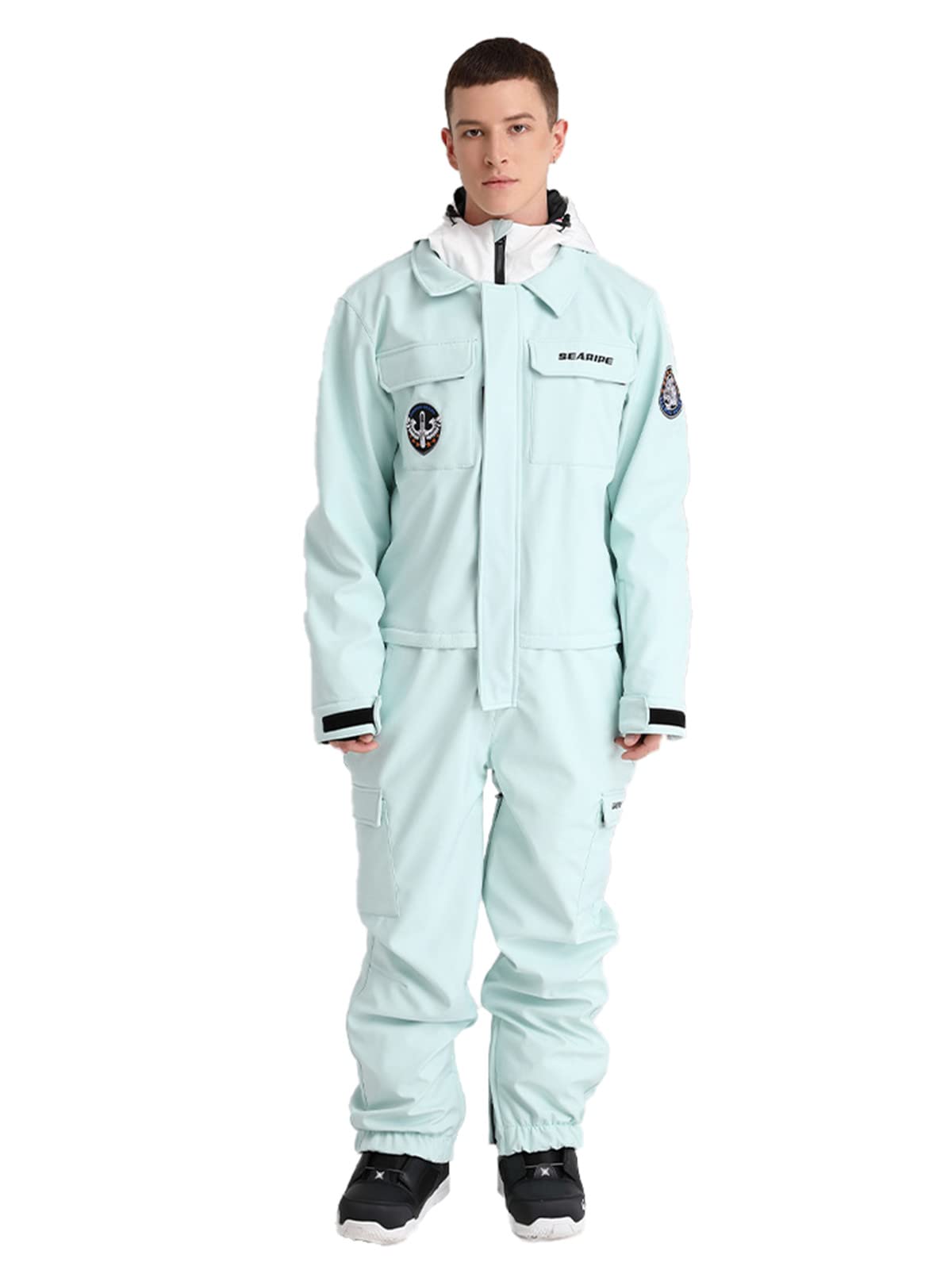 Women's & Men's Insulated Waterproof Ski Suits - Winter Warm One-Piece Snowsuit Coveralls for Skiing & Snowboarding | Perfect for Snow Sports & Outdoor Winter Activities