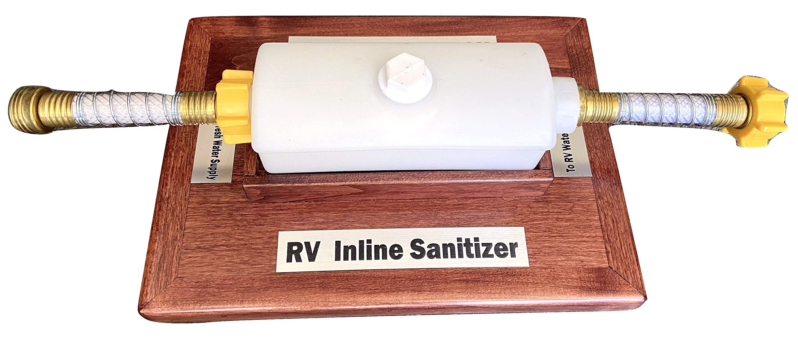 RV Fresh Water Tank Disinfectant Kit - No Mess, No Moving Parts, Easy Hose Connection with Bleach for Safe & Clean Water | Perfect for RV Camping, Travel & Outdoor Adventures