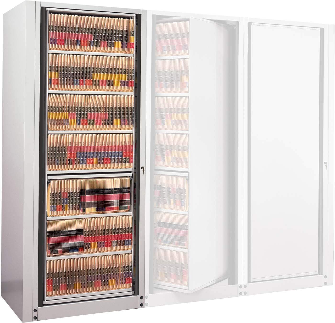 Safco Mayline 7-Tier Rotating File Organizer - Letter Size, Pebble Gray (ARC24827S05) - Perfect for Office, Home & Classroom Document Storage
