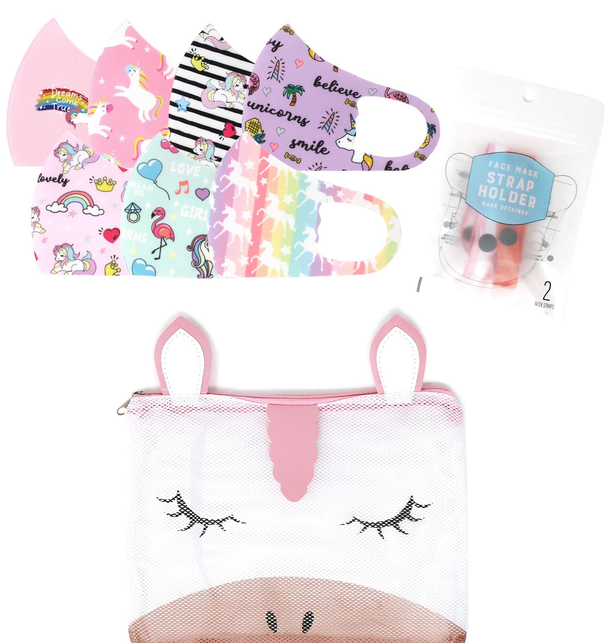 CBC Crown 6-Pack Halloween Face Masks for Adults & Kids - Washable & Breathable for Costume Parties