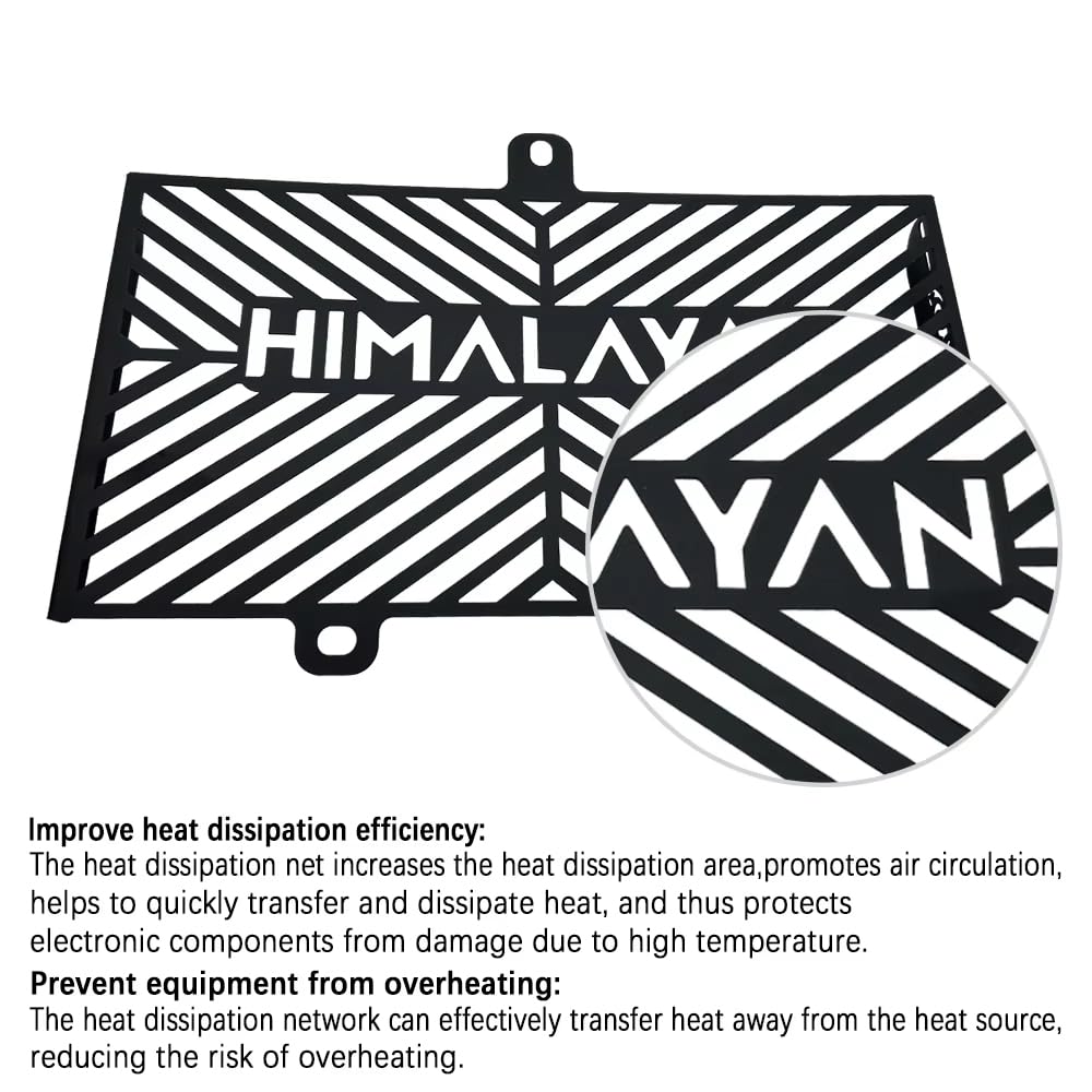 Himalayan 450 Motorcycle Radiator Guard Mesh Grille - Durable Protection for 2024 & 2025 Models - Perfect for Off-Road & Adventure Riding