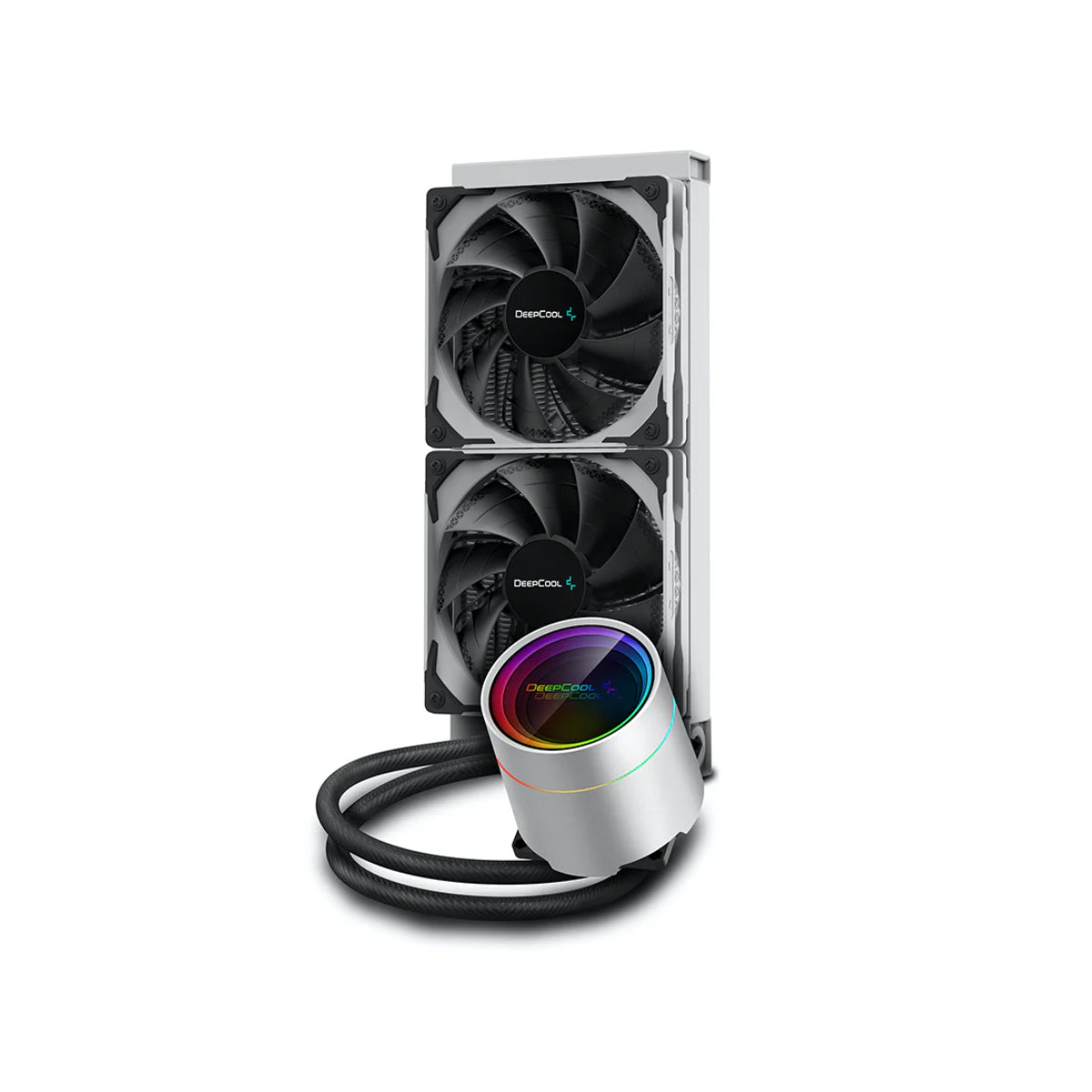 Deepcool Castle 240EX White All-in-One Liquid CPU Cooler - High Performance RGB AIO Water Cooling System for PC Gaming & Overclocking - Perfect for Gaming Rigs, Workstations, and High-End PC Builds