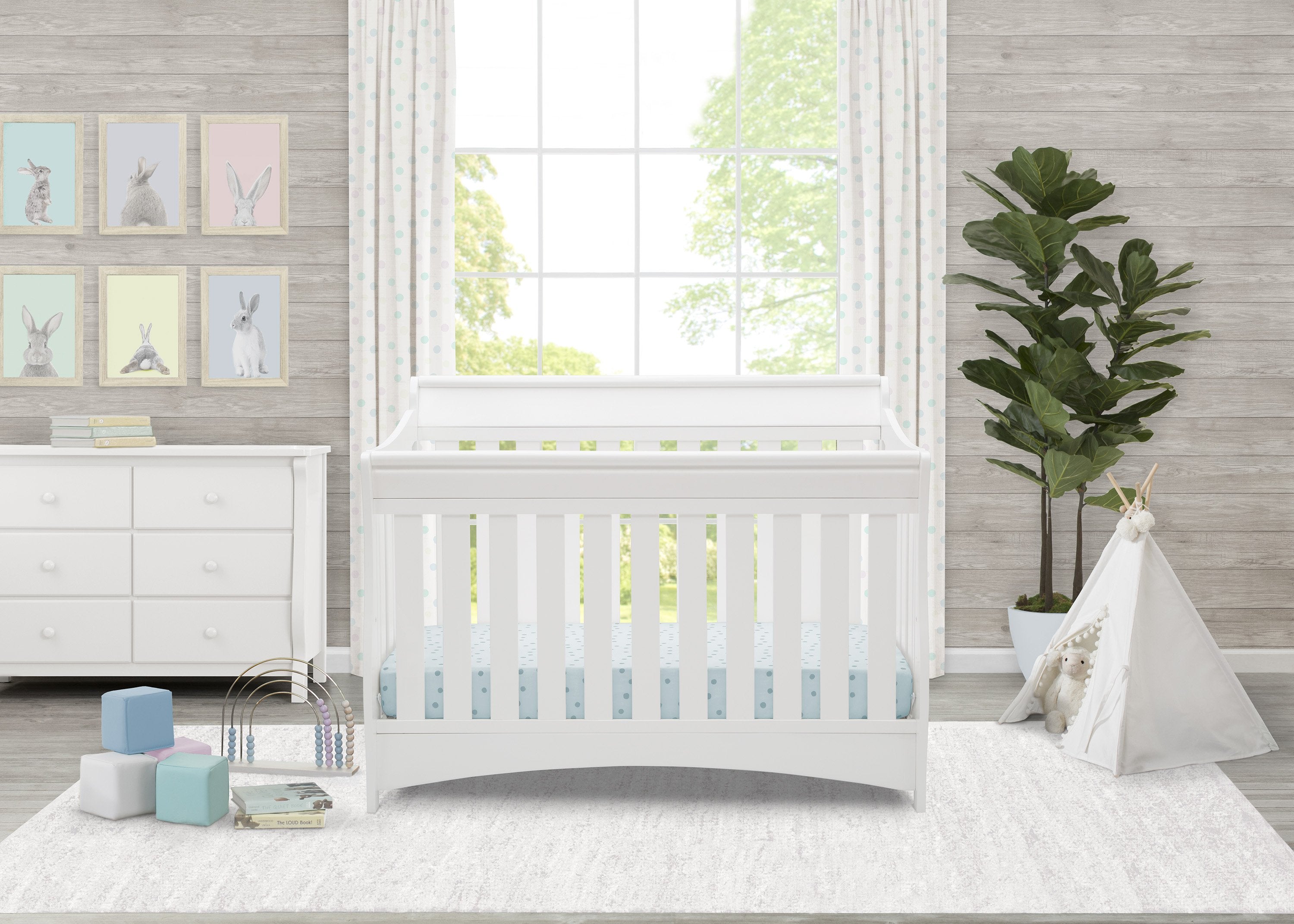 Bentley S Series Deluxe 6-in-1 Convertible Baby Crib - Nursery Furniture for Newborn to Toddler Bed | Perfect for Modern Nursery, Bedroom & Daycare