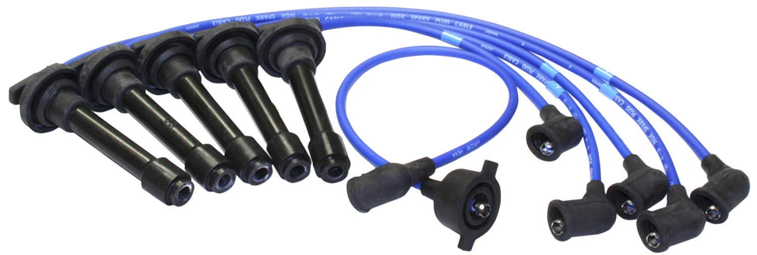 NGK (8025) RC-HE66 High Performance Spark Plug Wire Set - Compatible with Honda, Toyota, Nissan - Perfect for Engine Tune-Ups & Performance Upgrades