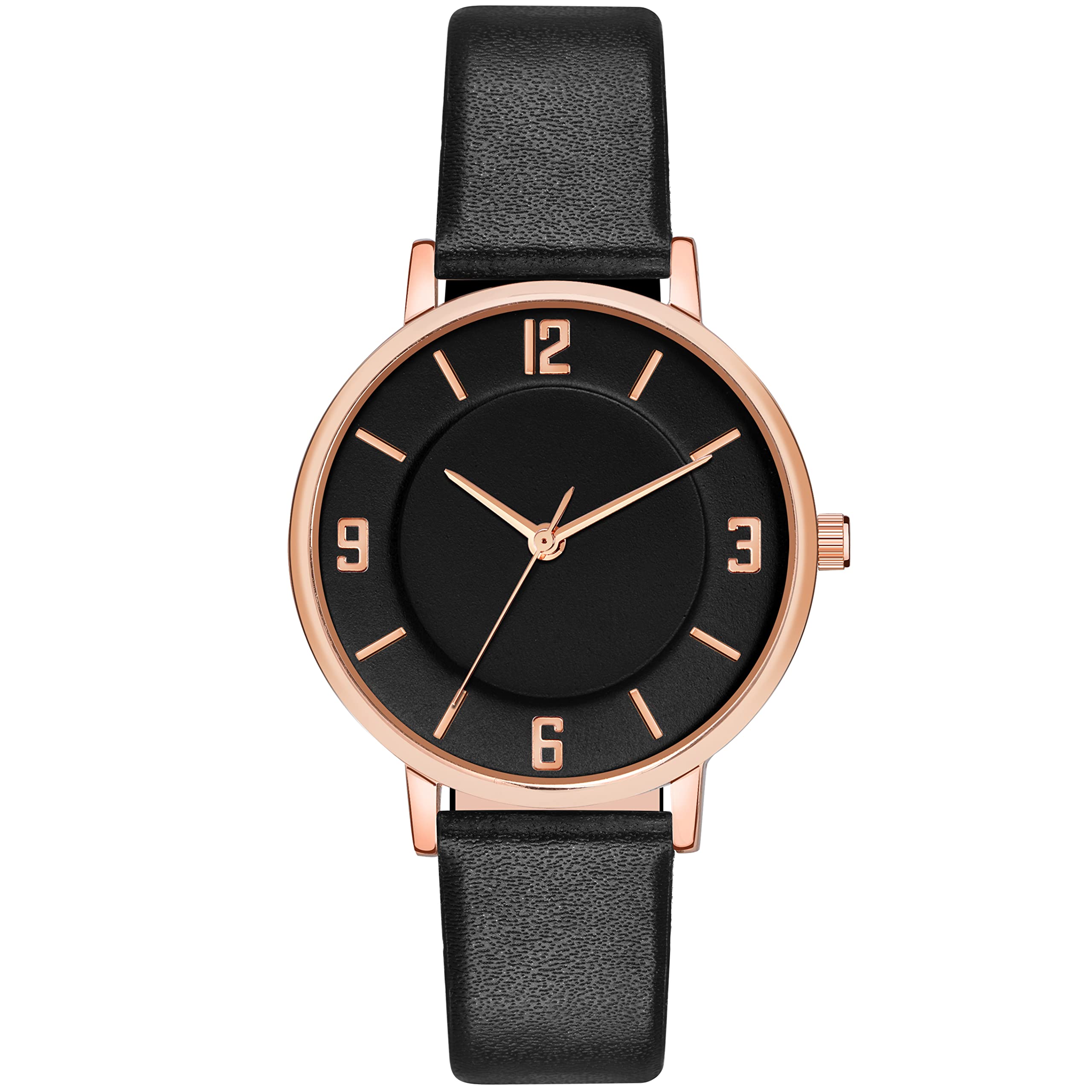 CX with CORXIL Analog Women's Watch - 4 Stylish Dial Colors (Black/Blue/Pink/White) with Leather Band | Elegant Formal Dress Watch for Women | Perfect for Office, Business Meetings & Special Occasions
