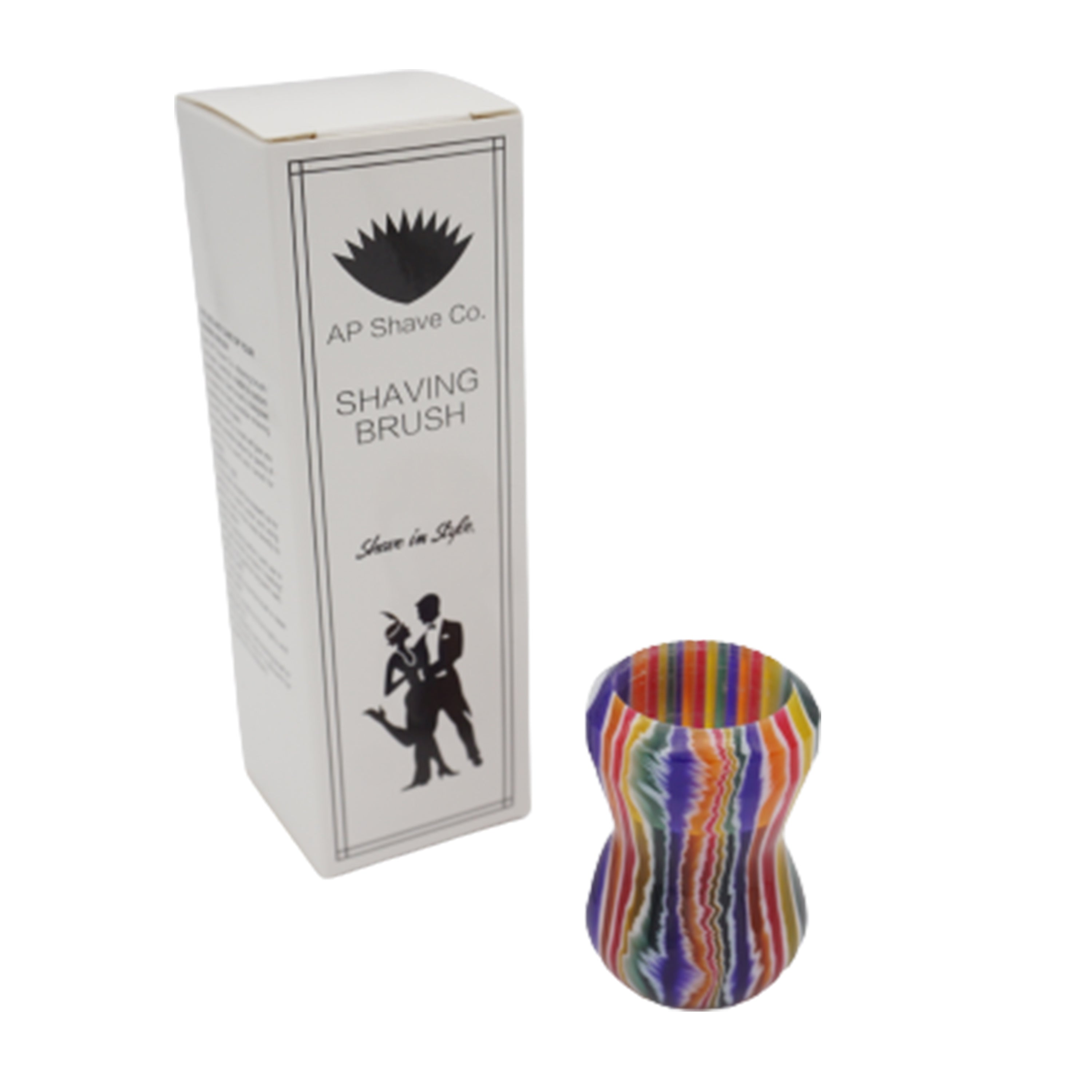 Handcrafted Candy Stripe Shaving Brush Handle - Fits 24mm & 26mm Knots - Perfect for Wet Shaving & Grooming Gifts