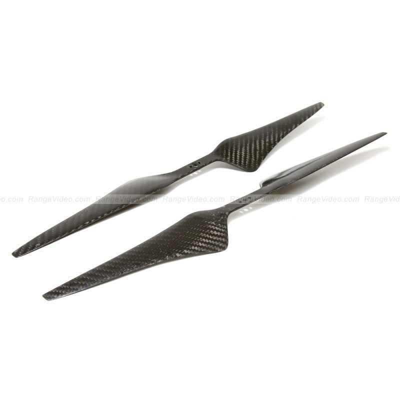 RVProp 17x5.5 Carbon Fiber Propeller Set (2 CW & 2 CCW) for Pancake Motors - High Performance Drone Propellers for FPV Racing and Aerial Photography