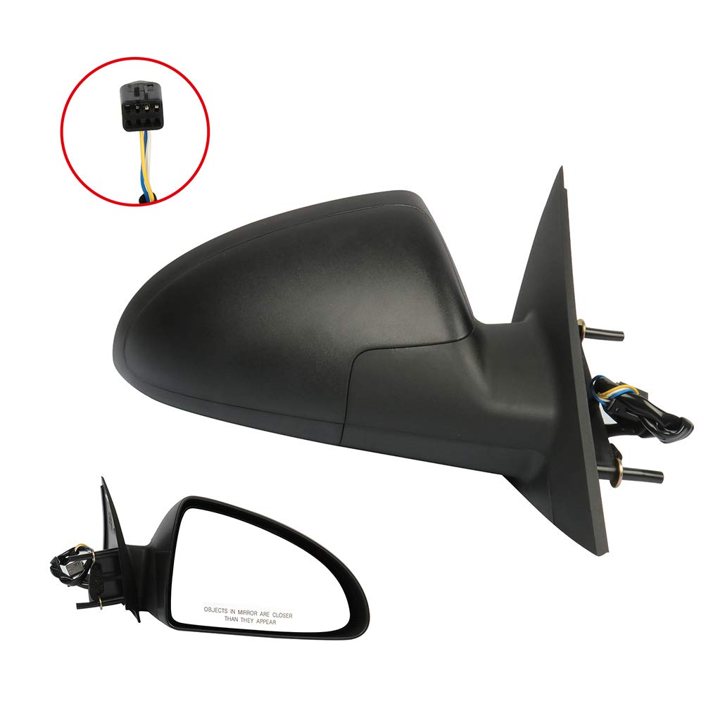 Power Folding Passenger Side Mirror Replacement for 2005-2010 Pontiac G6 - ABS Black Manual Adjustable Exterior Door Mirror (GM1321291) - Perfect for Parking, Lane Changes & Enhanced Safety