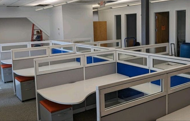 High-Quality Used Steelcase Cubicles for Office & Workspace - Durable & Affordable Office Partitions
