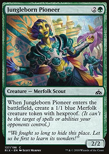 MTG Magic: The Gathering - Jungleborn Pioneer (137) Rivals of Ixalan RIX - Rare MTG Card for Commander, Standard & Modern Decks - Perfect for Collectors & Competitive Play