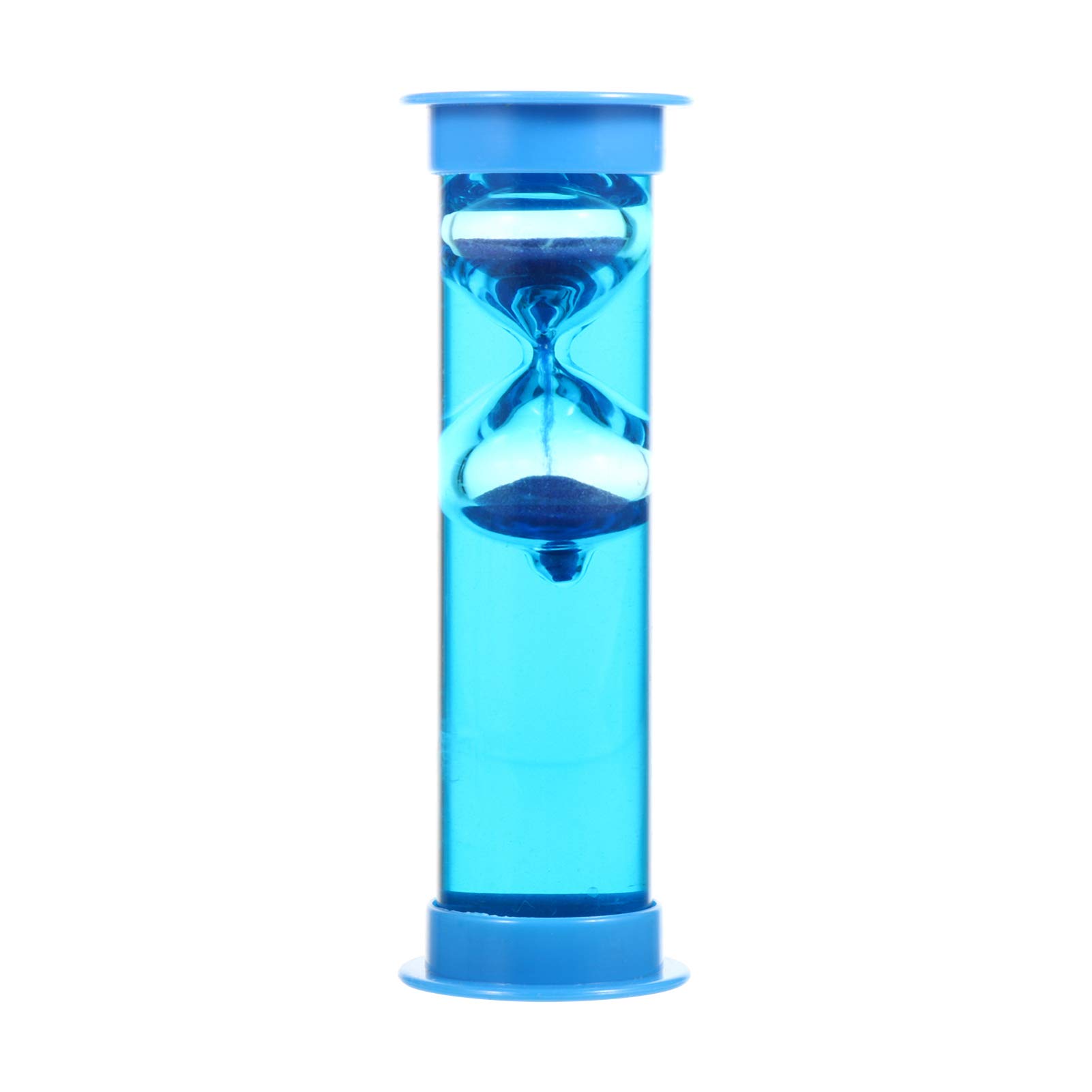 YARDWE 5-Minute Blue Crystal Hourglass Timer - Liquid Sand Timer for Kitchen, Office, Desk, Bookshelf & Home Decor - Perfect Gift for Birthdays, Housewarming & Meditation Use
