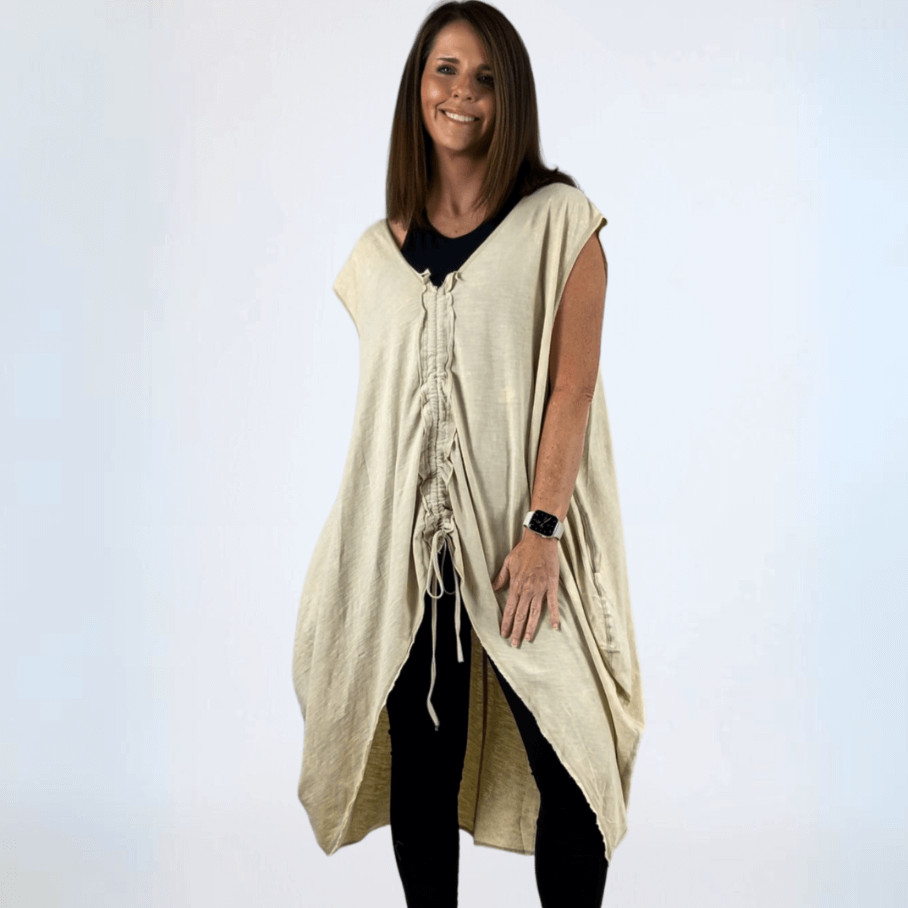 Jaded Gypsy Dune Breeze Tunic - Made in USA | Boho Chic Women's Beach Cover Up for Summer Vacations & Music Festivals