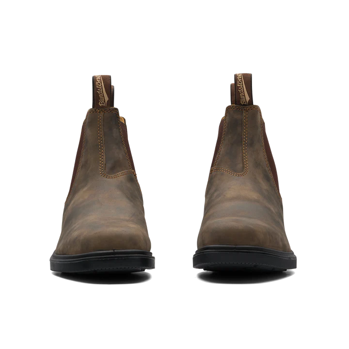 Blundstone 1306 Rustic Brown Leather Chelsea Boots - Comfortable & Stylish Dress Boots for Men & Women | Perfect for Work, Casual Outings & Outdoor Adventures