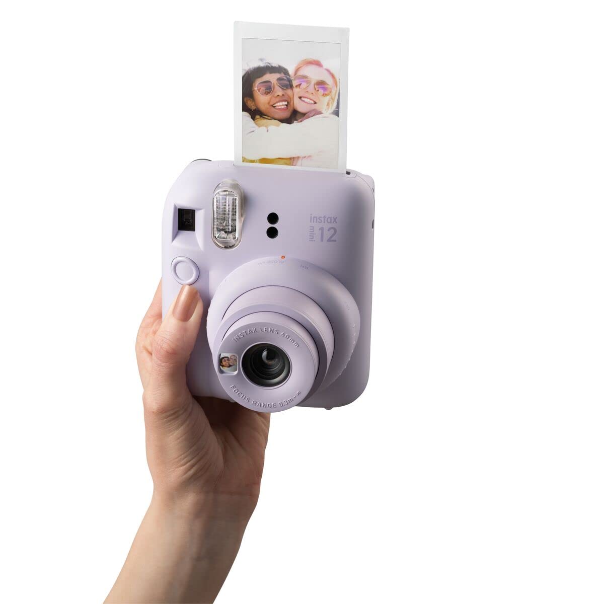 Fujifilm Instax Mini 12 Instant Camera in Lilac Purple with 20-Sheet Film Twin Pack, Carrying Case & Accessories Bundle - Perfect for Parties, Travel & DIY Photo Gifts