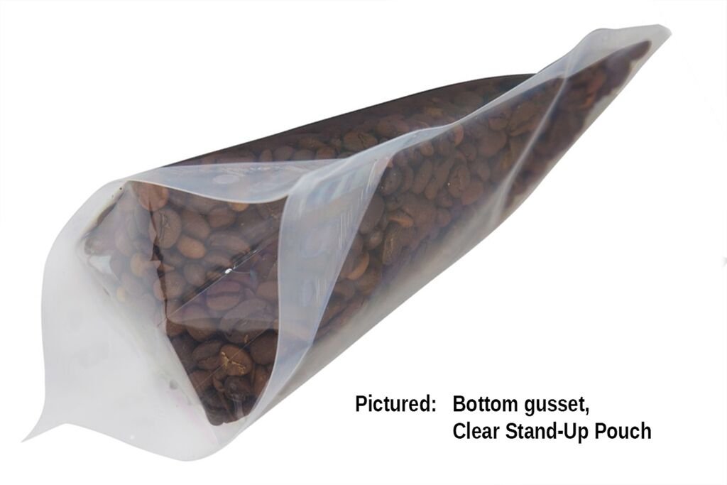 Clear Stand Up Pouch Bags 4x6x2.5 Inches - 500 Pack Resealable Seal-Top Flexible Packaging with Hang Hole & Tear Notch - Heat Sealable for Food, Coffee, Snacks, Pet Treats & Retail Products Storage
