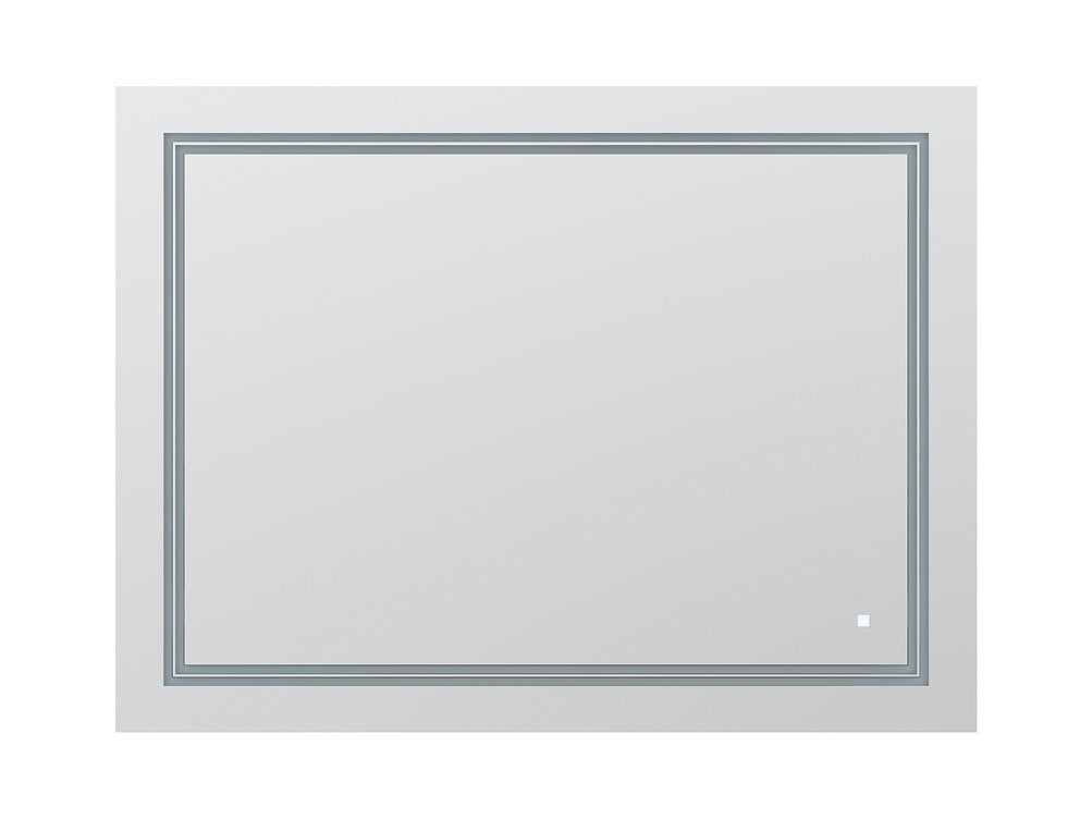 Aquadom SOHO 48x30 Inch LED Lighted Bathroom Mirror with Anti-Fog - Modern Vanity Mirror for Makeup & Shaving - Perfect for Bathrooms, Dressing Rooms & Bedrooms