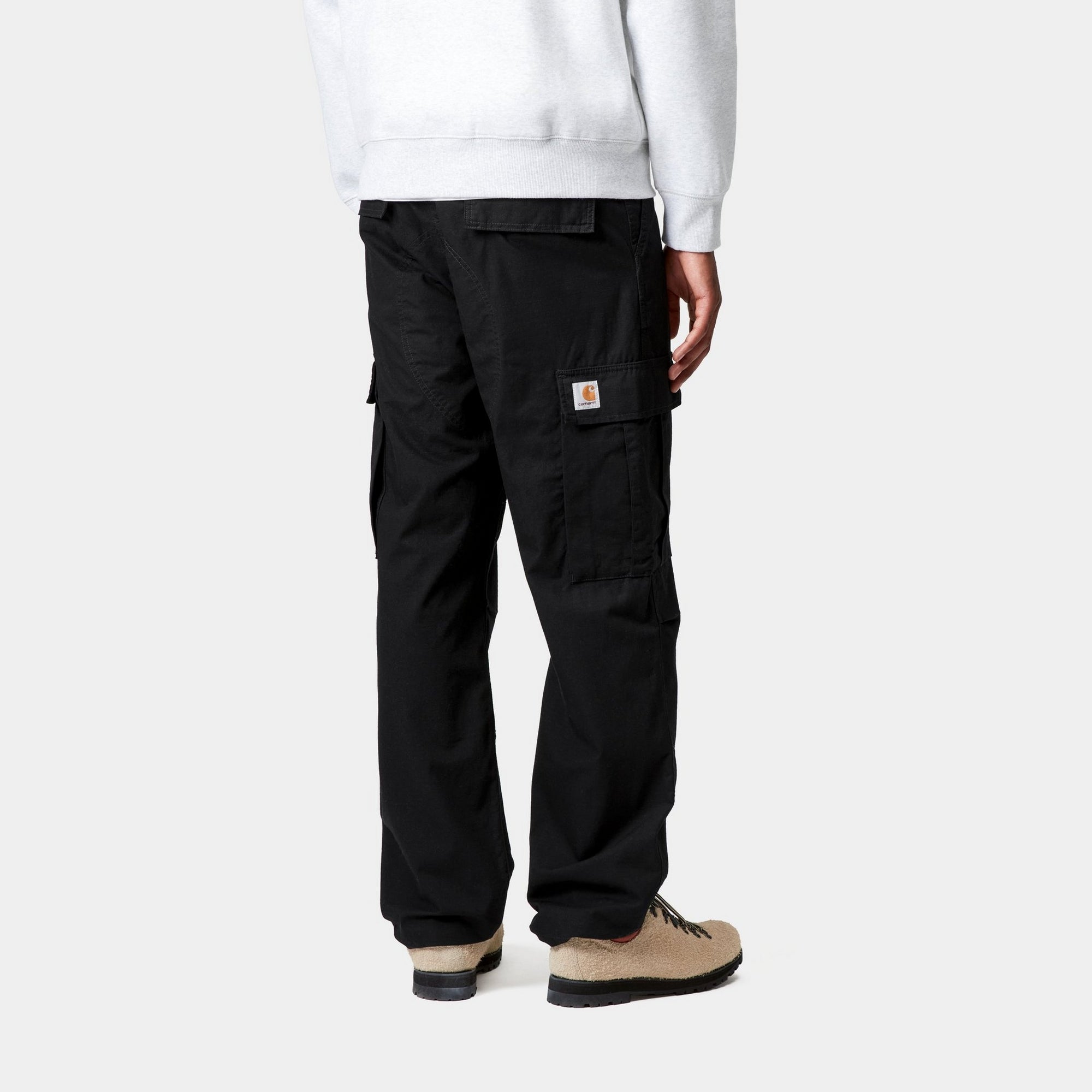 Men's Black Cargo Pants - Durable Work Pants with Multiple Pockets for Outdoor, Hiking & Casual Wear | Comfortable Utility Pants for Work, Travel & Everyday Use