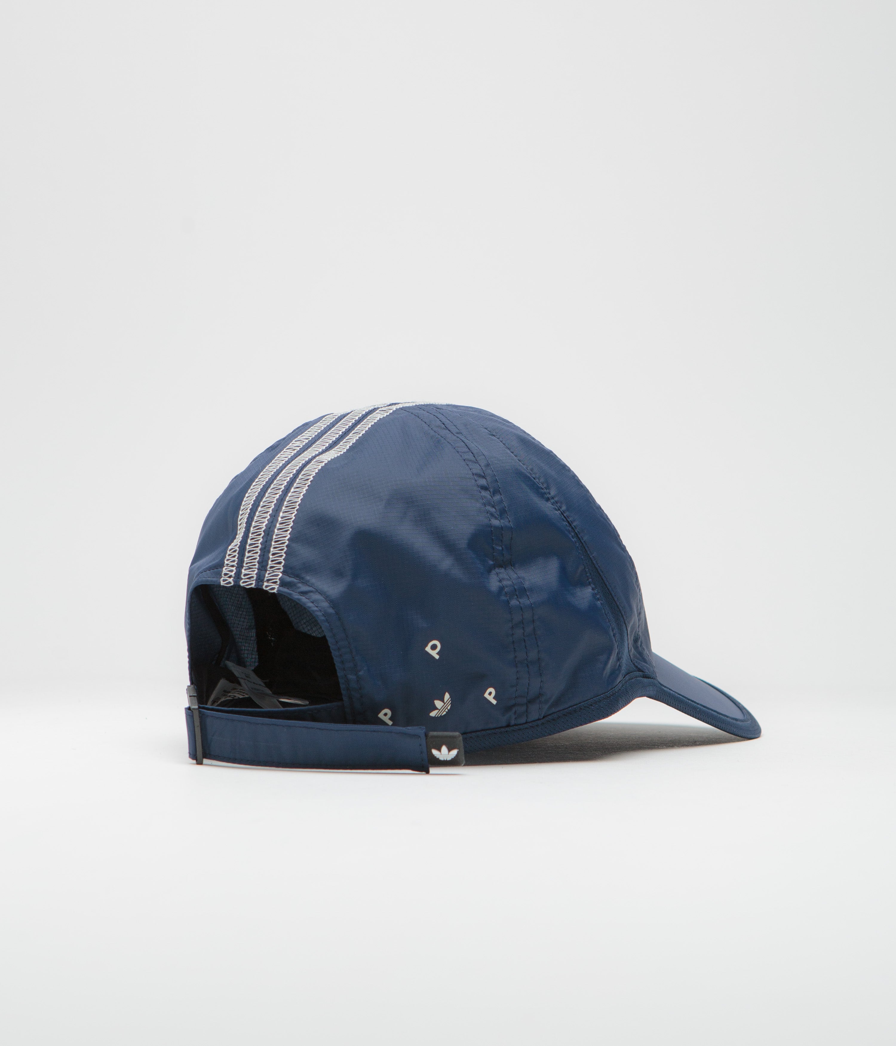 Adidas x Pop Trading Company Superlight Cap - Collegiate Navy | Lightweight Adjustable Baseball Hat for Men & Women | Perfect for Running, Hiking & Outdoor Activities