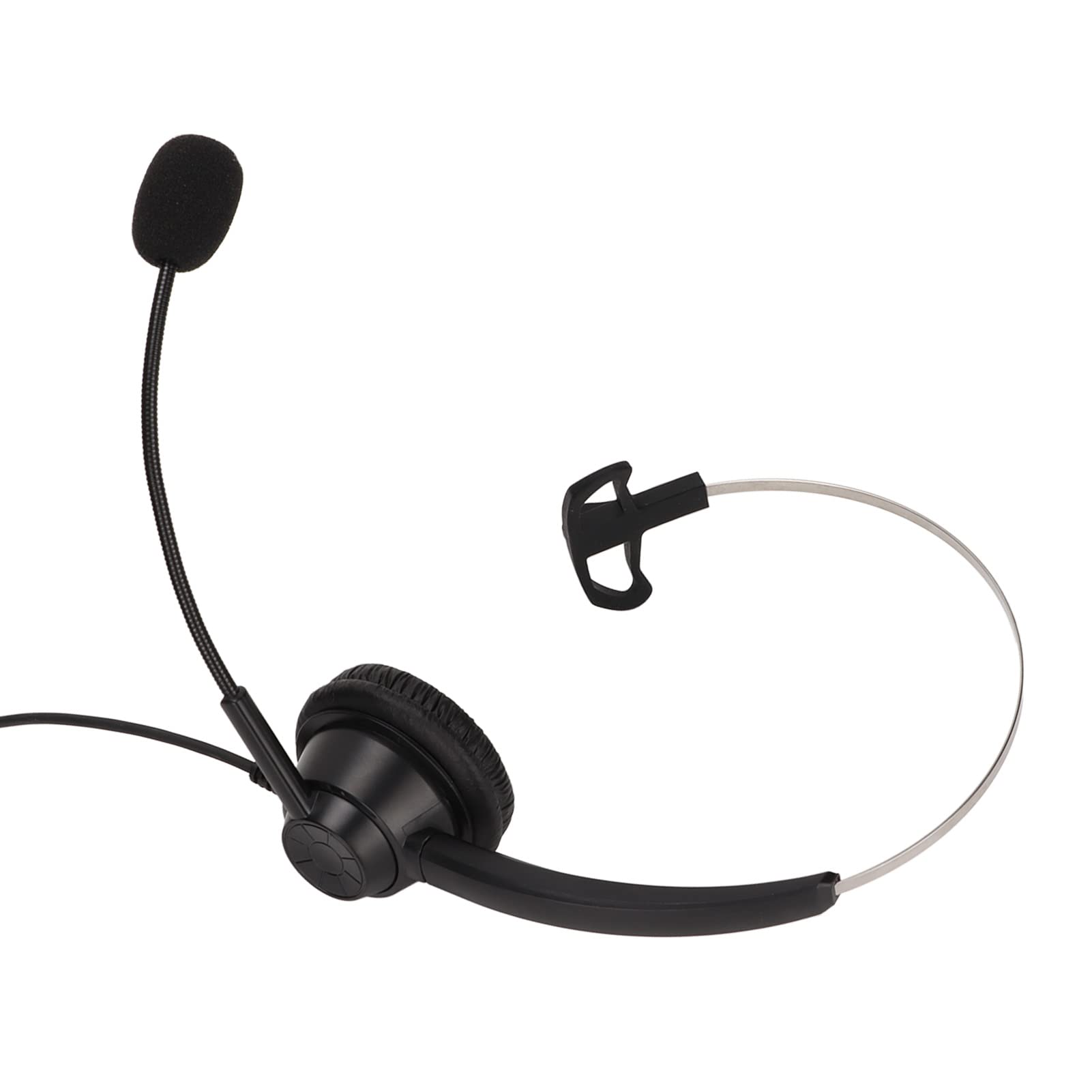 Minifinker H360-RJ9 Monaural Telephone Headset with HD Microphone - High Sensitivity Office Headset for Customer Service, Call Centers & Business Communications