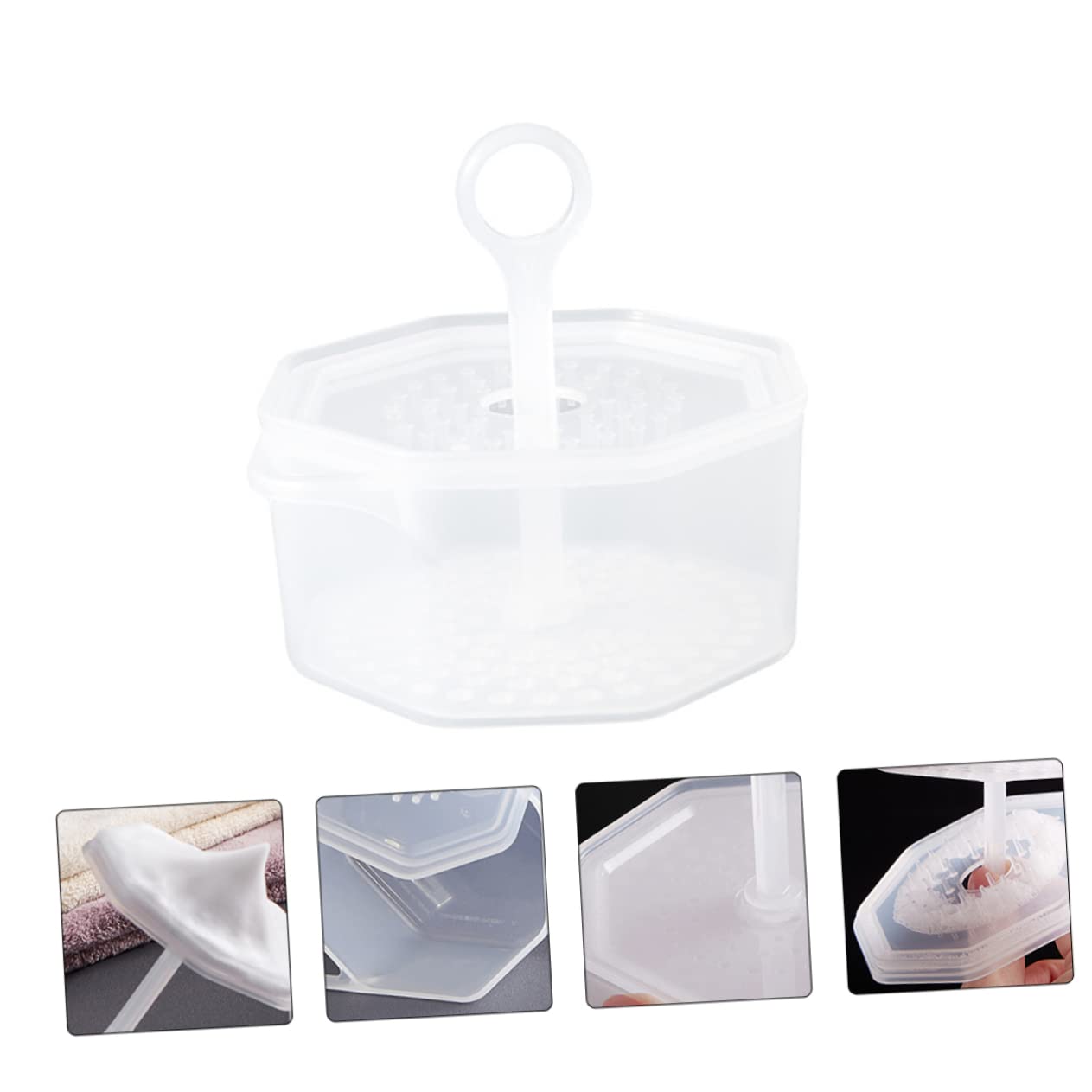 2 Sets Durable Foam Maker for Face Wash - Rich Cream Bubbler & Foamer Cup for Skincare - Korean Style White PP Foam Maker for Gentle Cleansing & Spa at Home