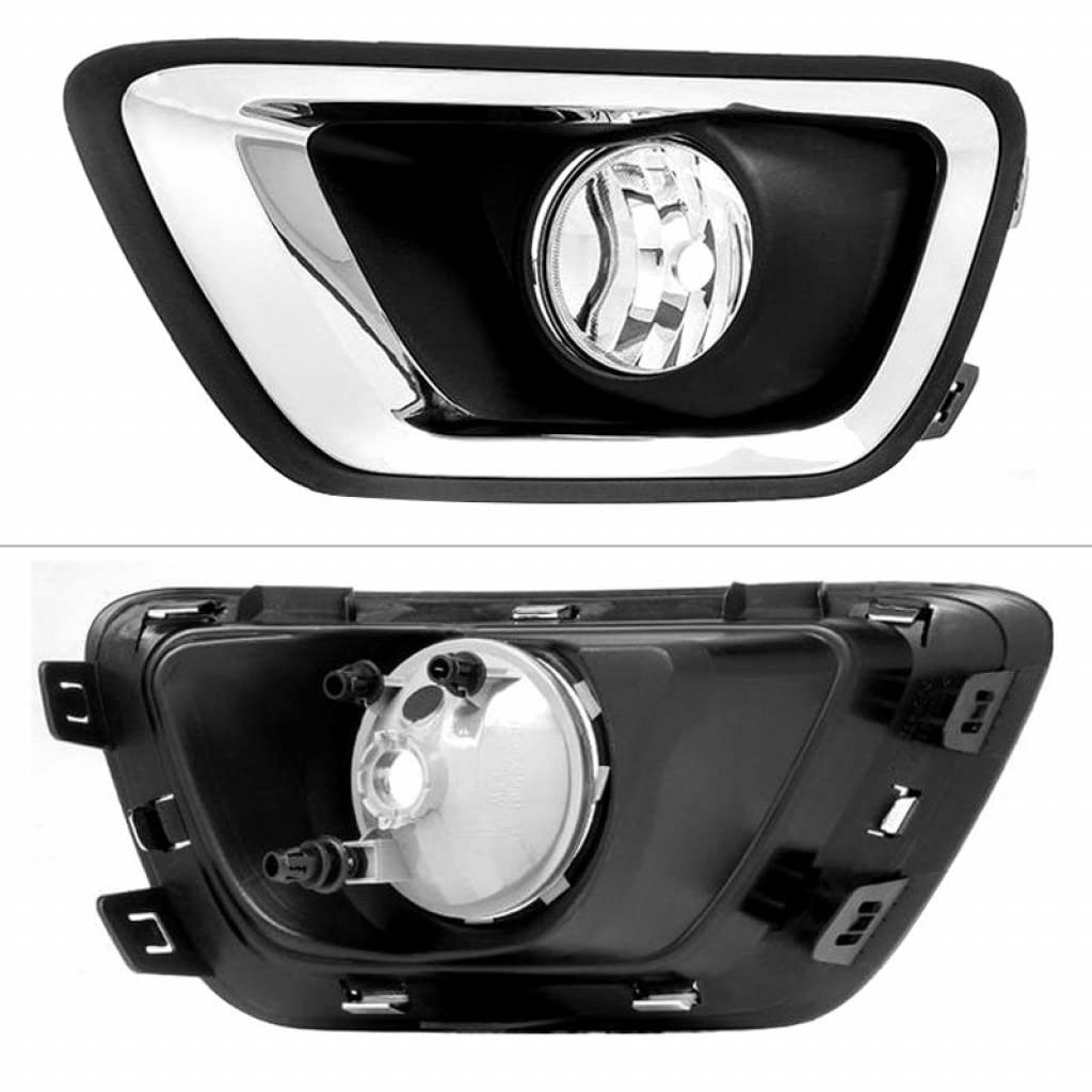 2015-2017 Chevy Colorado Spyder Fog Lights Pair with Switch - Clear Lens (FL-CCOL15-C/5082404) | Durable LED Fog Lights for Off-Roading & Night Driving