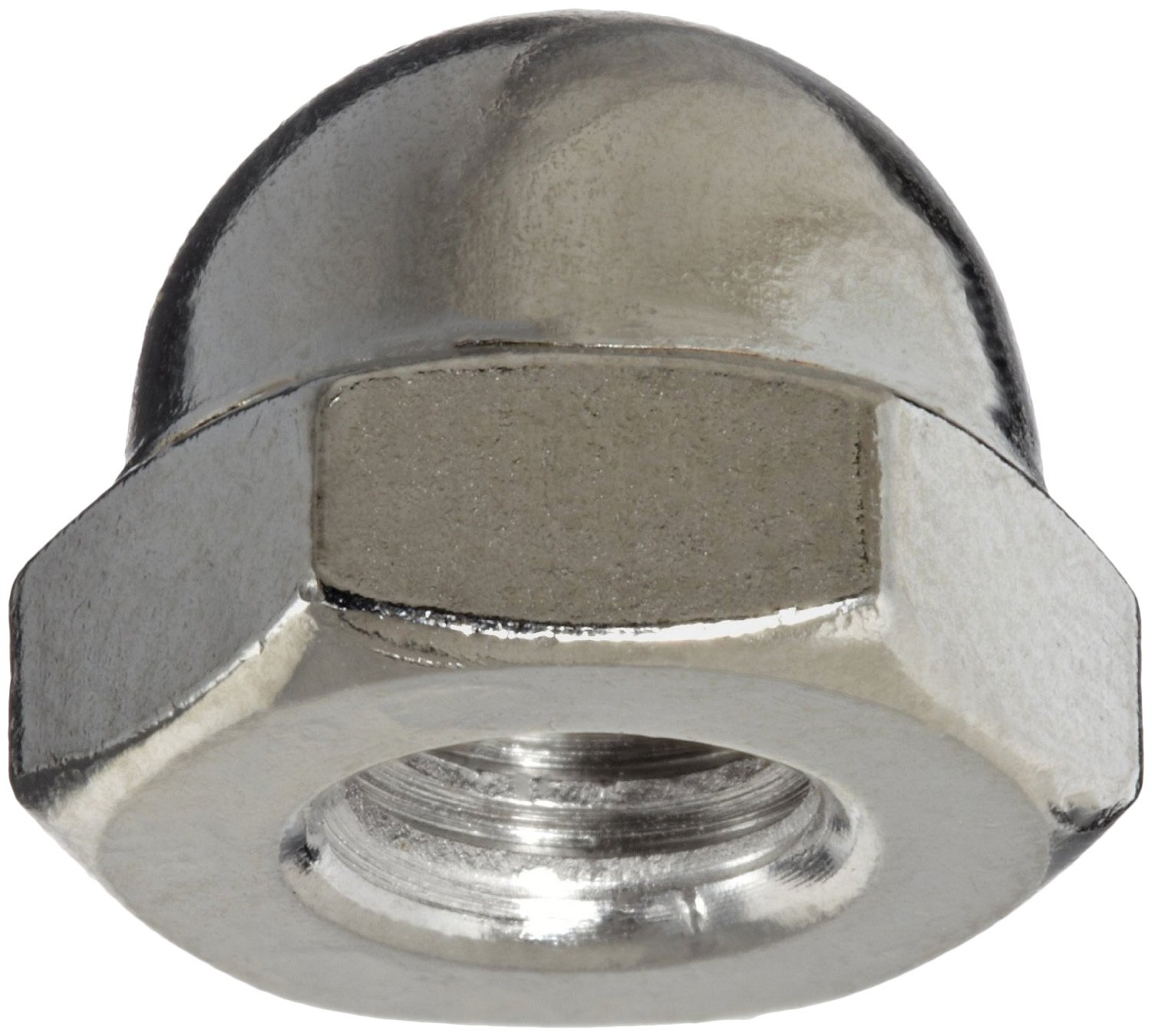 Small Parts FSCM8ANSS 18-8 Stainless Steel Acorn Nut, Grade 8, M8-1.25 Threads, DIN 1587 Compliant, Right Hand Threads (Pack of 25) for Automotive and Machinery Applications