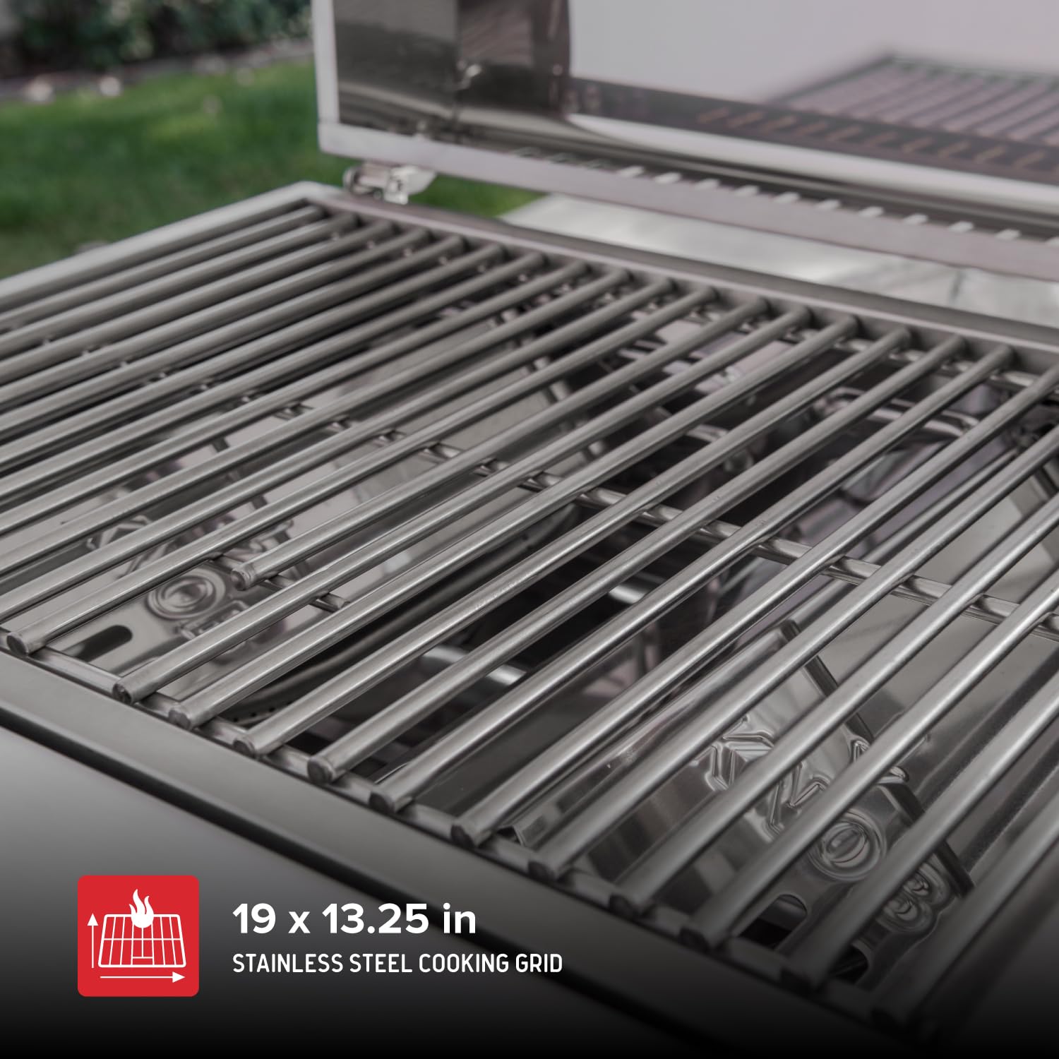 Nexgrill 2-Burner Portable Gas Grill - Stainless Steel, 20,000 BTU, 251 Sq In Cooking Space with Locking Lid & Folding Legs - Perfect for Camping, Backyard BBQs, Tailgating, and Outdoor Cooking (Model 820-0007GE)