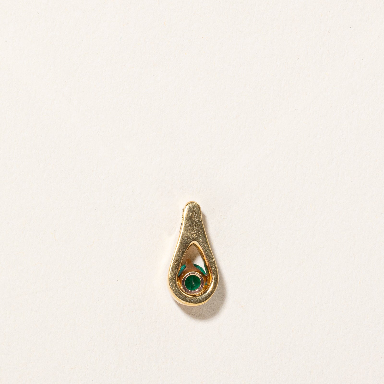 0.40ct Solitaire Emerald Pear Shaped Pendant Necklace - Dainty Green Gemstone Jewelry for Women - Perfect for Weddings, Anniversaries & Special Occasions
