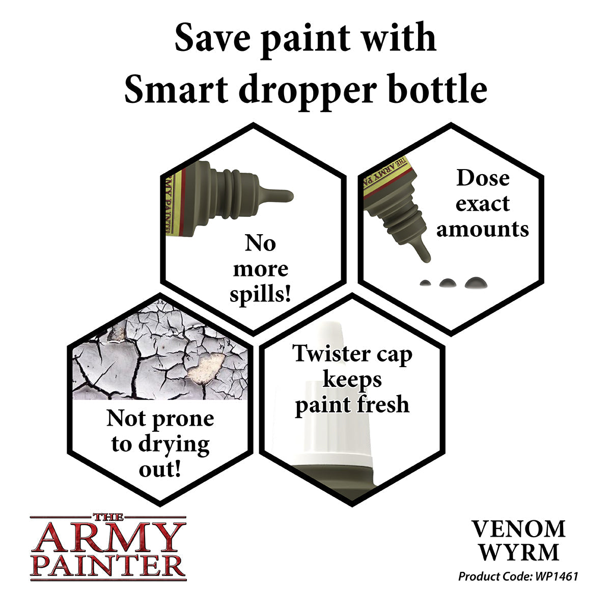 Warpaints: Venom Wyrm - High-Quality Fantasy Miniature Paint Set for Tabletop Gaming & Model Painting | Perfect for Warhammer, D&D, and Wargaming Scenes