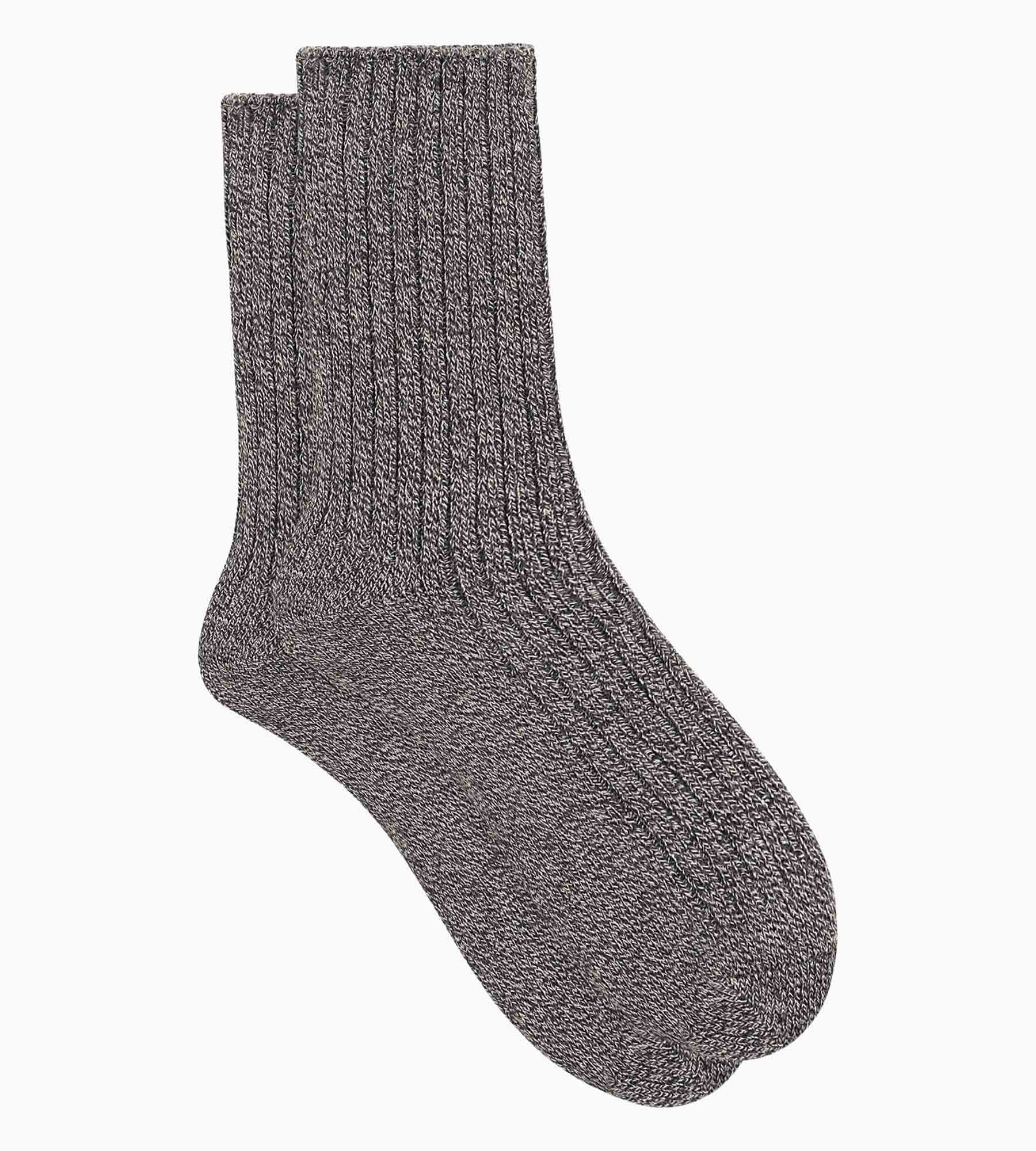 Women's Ribbed Solid Grey Chiné Bamboo Socks - Soft & Breathable for Everyday Comfort, Workouts, and Casual Wear
