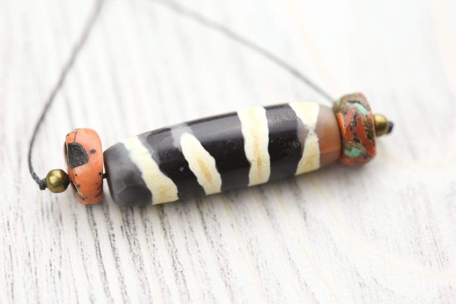 Authentic Ancient Dzi Bead - Tibetan Healing Stone for Protection & Good Luck | Perfect for Meditation, Jewelry Making & Spiritual Gifts