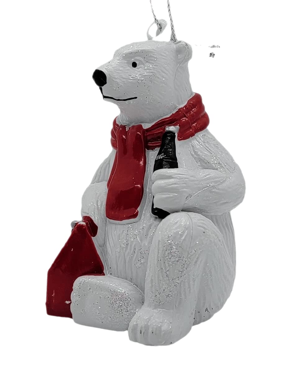 Kurt Adler Coca-Cola Polar Bear with 6 Pack of Bottles Christmas Ornament - Perfect for Holiday Tree Decorations, Gift Giving & Coca-Cola Collectors