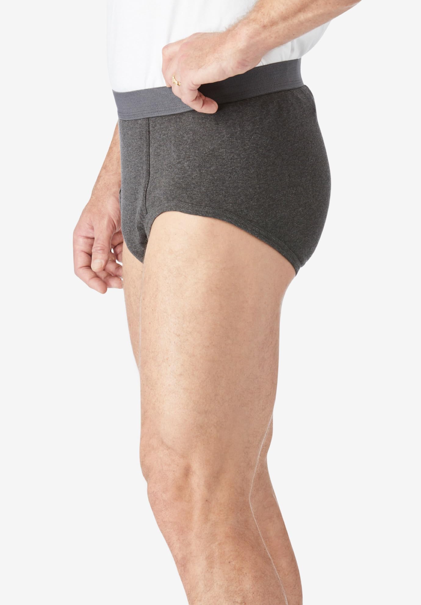 KingSize Men's Big & Tall Classic Cotton Briefs 3-Pack - Soft & Breathable Underwear for Plus Size Men - Perfect for Everyday Comfort, Work & Lounge Wear