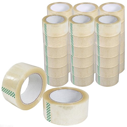 Heavy Duty Packing Tape 2 Inch x 110 Yards (6 Rolls) - Strong Adhesive Moving Box Tape for Shipping, Storage & Home Moving Supplies - Perfect for Cardboard Box Sealing, Package Protection & Mailroom Use