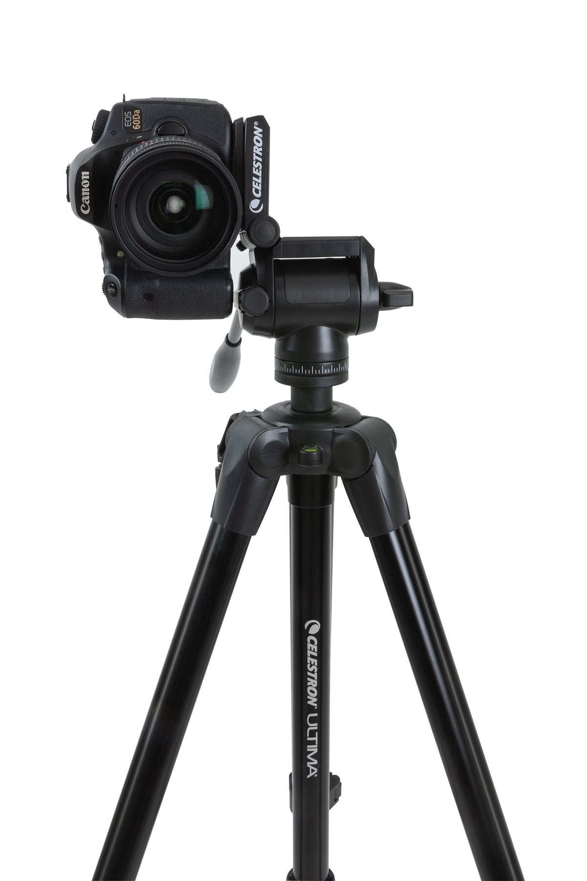 Ultima Pan Tilt Head Tripod - Professional 360° Rotating Camera Tripod Stand with Smooth Fluid Motion for DSLR, Video & Photography - Perfect for Vlogging, Live Streaming & Outdoor Shooting